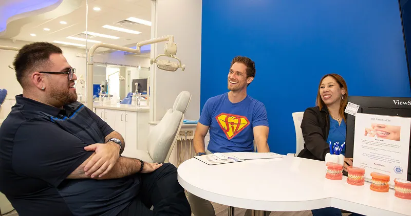 Doctor Shannon doing an Adult Orthodontic Consult